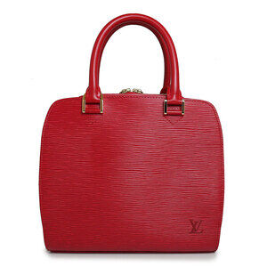 Louis Vuitton Pont Neuf Handbag Epi Leather Rouge Red